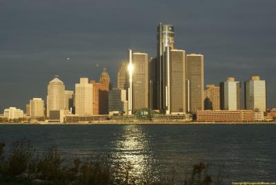 Skyline sur Detroit
